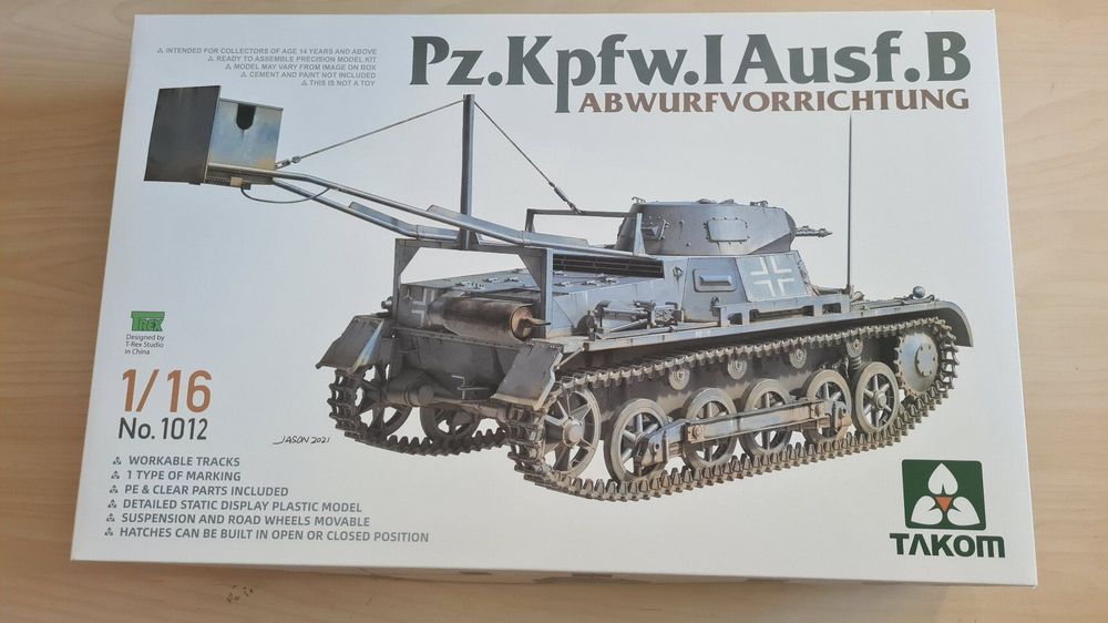 1:16 Panzer I Ausf. B Mit Abwurfvorrichtung - Takom 1012 | Kaufen Auf ...