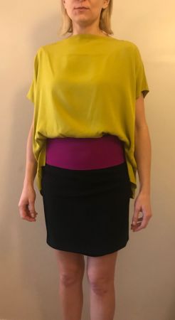 Diane von Furstenberg colourblock mini dress US 0