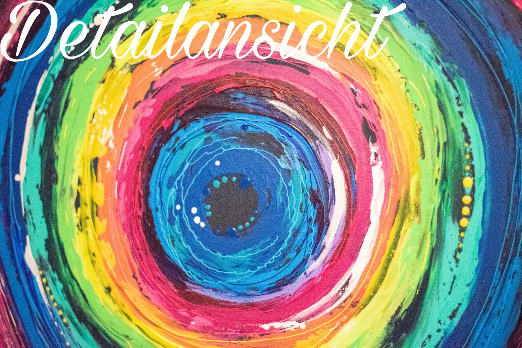 Dipinti: Acrylbild Circle Kreis bunt abstrakt – Nuovo e nell'imballaggio originale da Rheinau venduto da Sussel 2