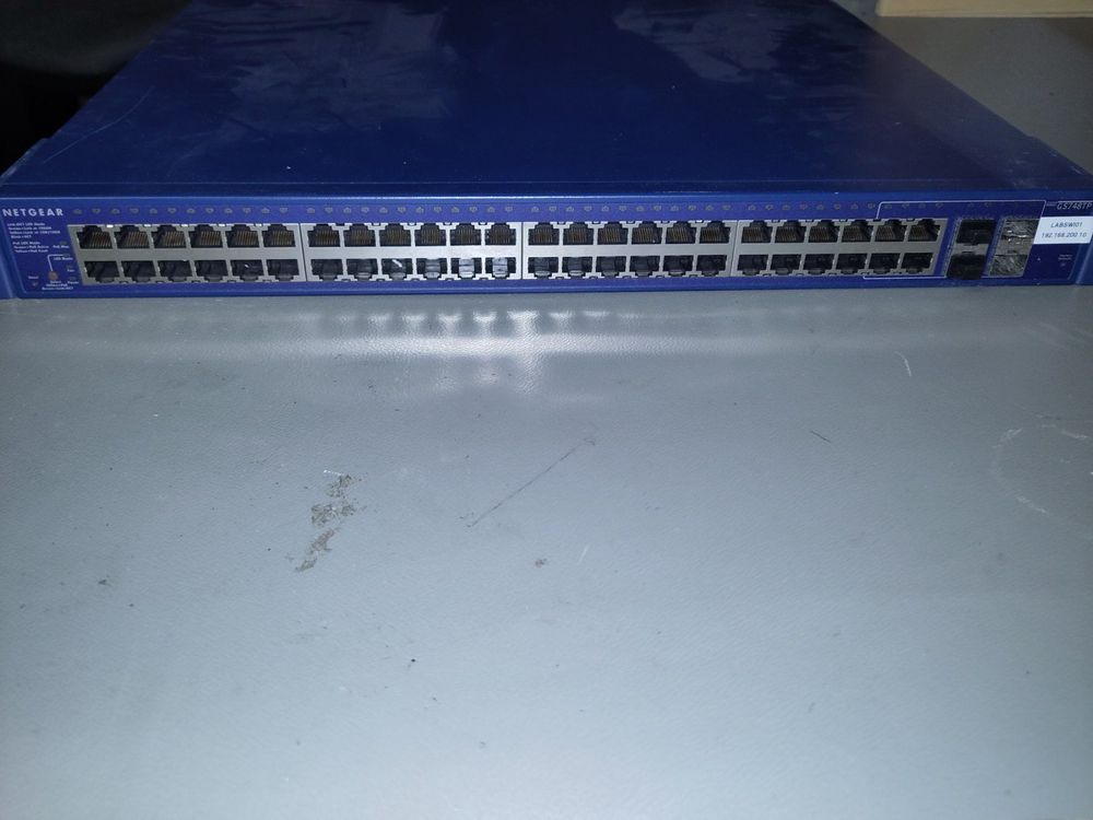 Netgear ProSafe 48 Port Gigabit Switch GS748TP (Gebraucht) in Bättwil ...