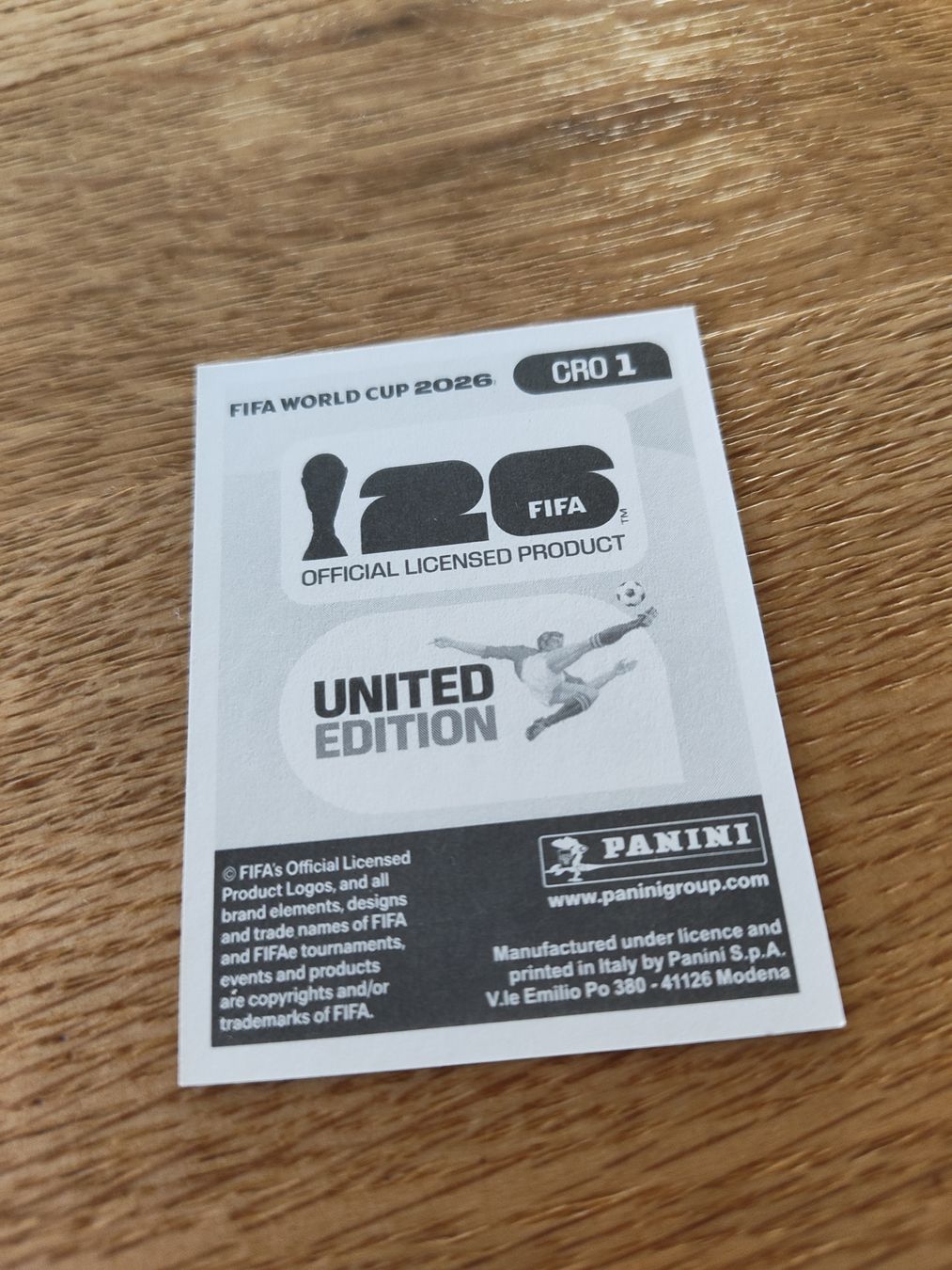 Panini Carte collezionabili: Panini Wm 2026 Cro 1 – Nuovo (secondo la descrizione) da Lieli venduto da Maholo 1