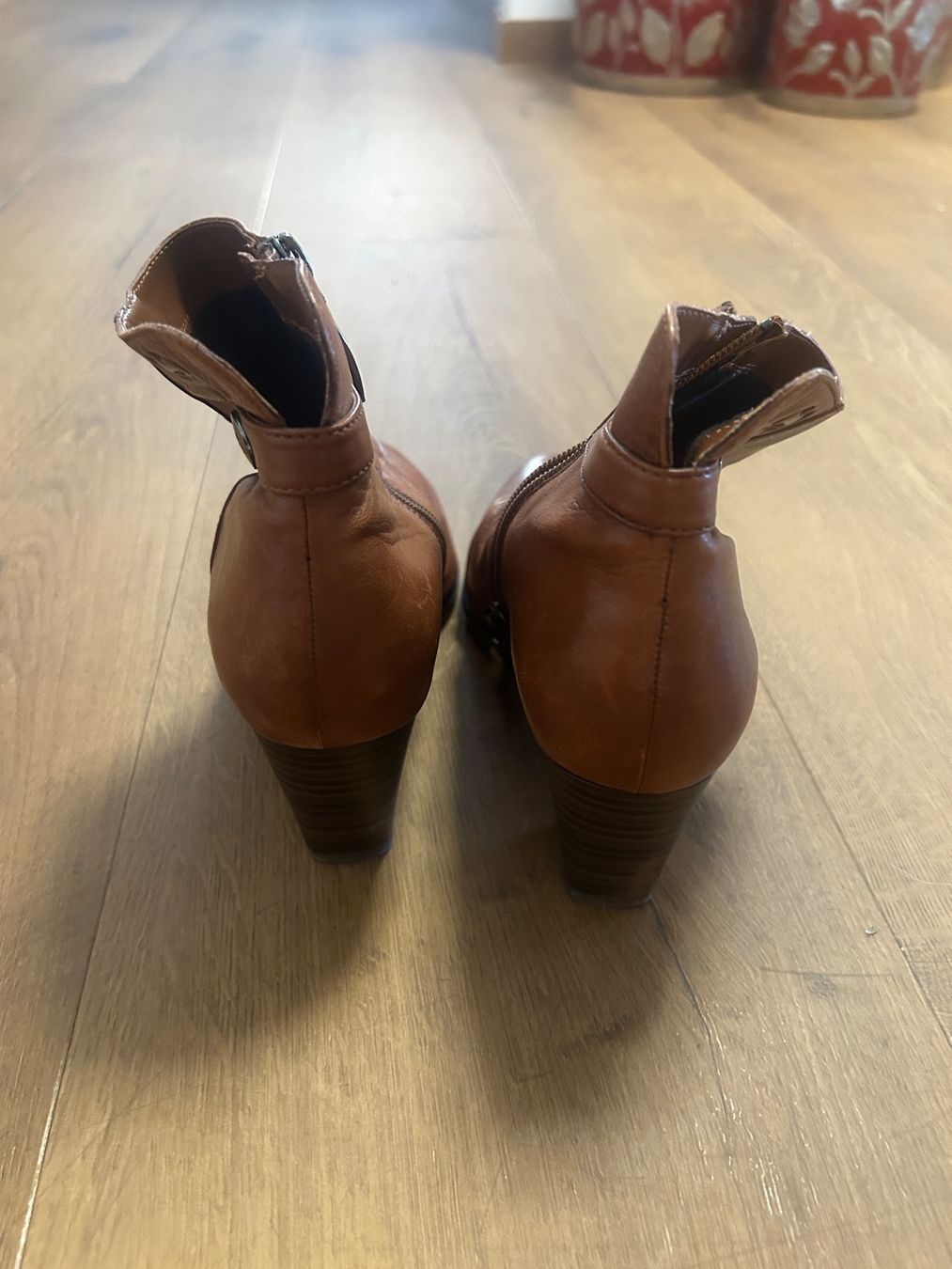 Gerry Weber Scarpe da donna: Gerry Weber Leder Stiefeletten Cognac Blockabsatz Gr. 38 – Usato da Regensdorf venduto da Spyke55 4