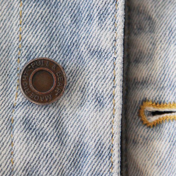Pull&Bear Giacche: PULL&BEAR | Helle Oversize Denim Jeansjacke M | Destroyed – Usato da Engelburg venduto da Rmueller 3