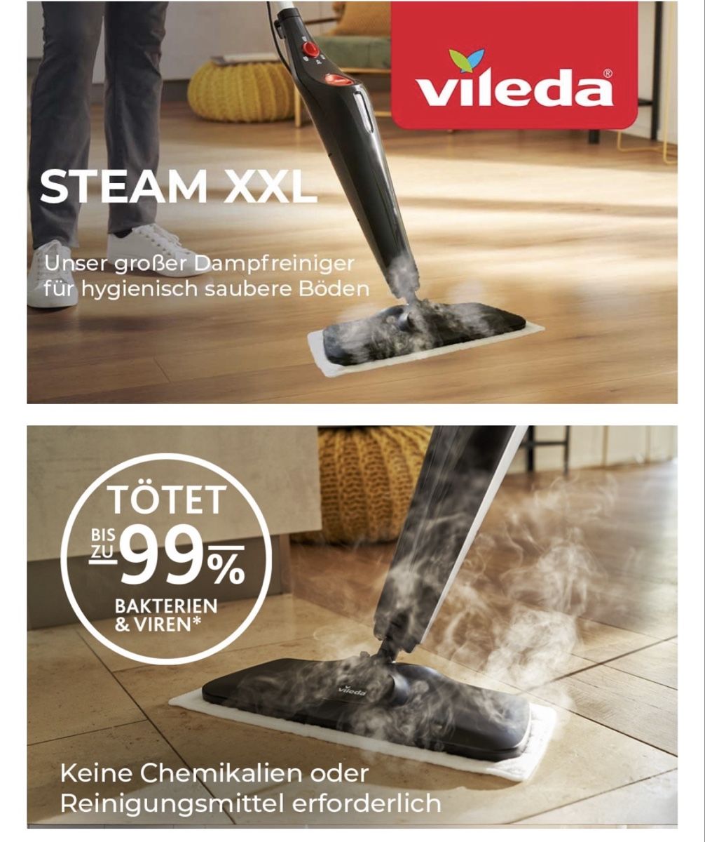 Vileda Pulitori a vapore: Vileda Steam Plus XXL - Dampfmopp / Dampfreiniger – Usato da Stein AR venduto da liliiii 3