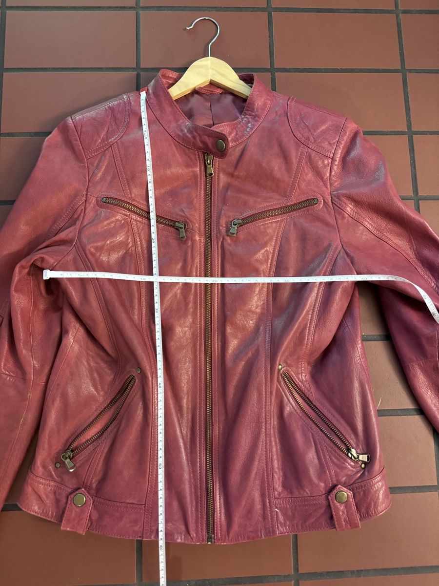 Jacken: Lederjacke Gr. 40 bordeaux – Gebraucht aus Zürich von Phreni1 3