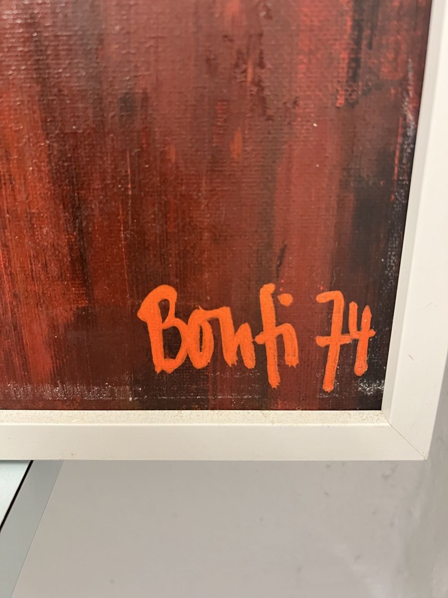 Tableaux: Original Paar Acryl Abstrakt Sign  – D'occasion à Hombrechtikon par vespa1954 2