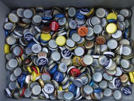 1kg Kronkorken zum Basteln Kreativprojekt 500 Stück gemischt
