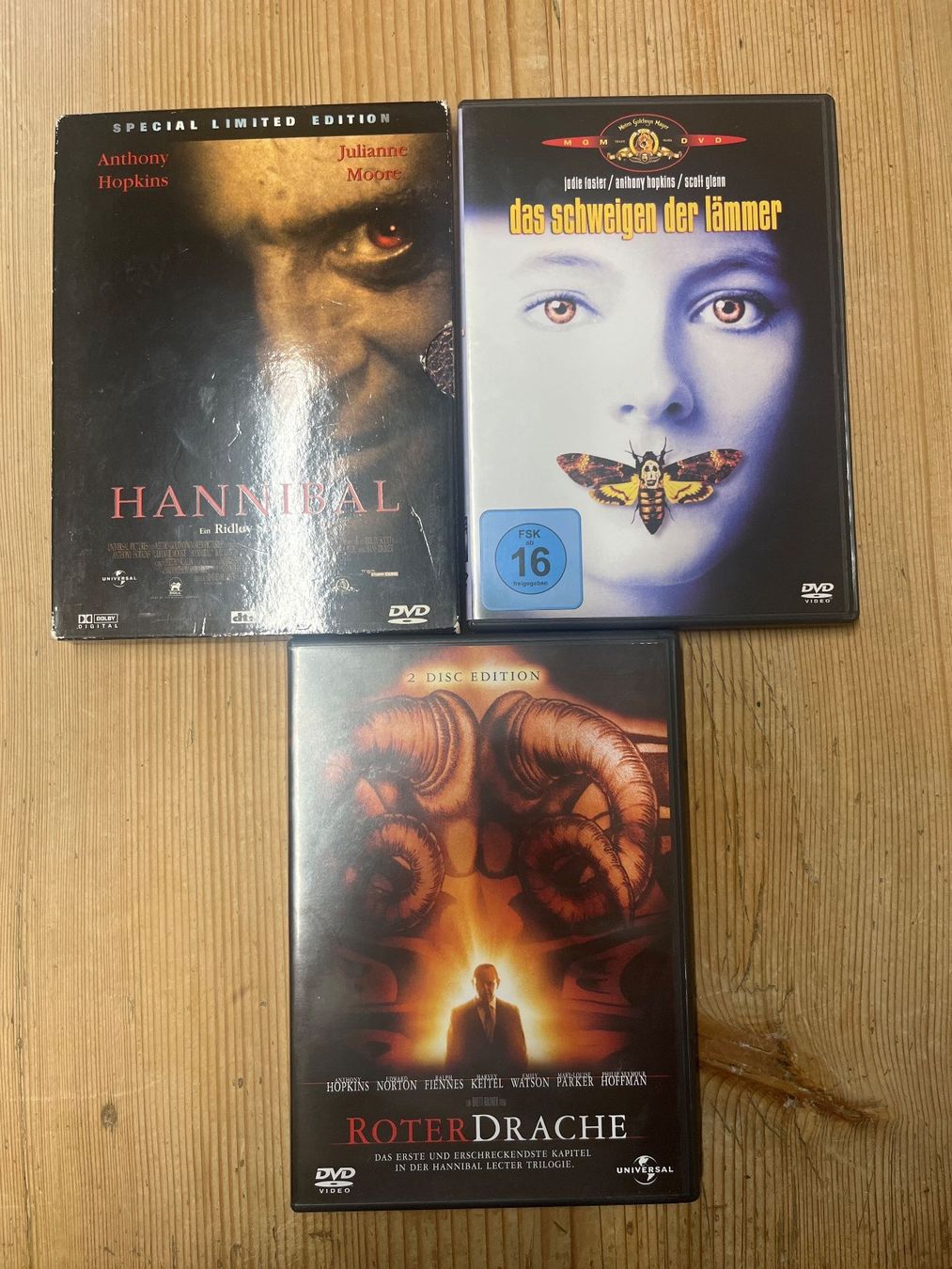 Tutti i DVDs: Teile 1–3 der Hannibal-Lecter-Trilogie – Usato da Thun venduto da MischW