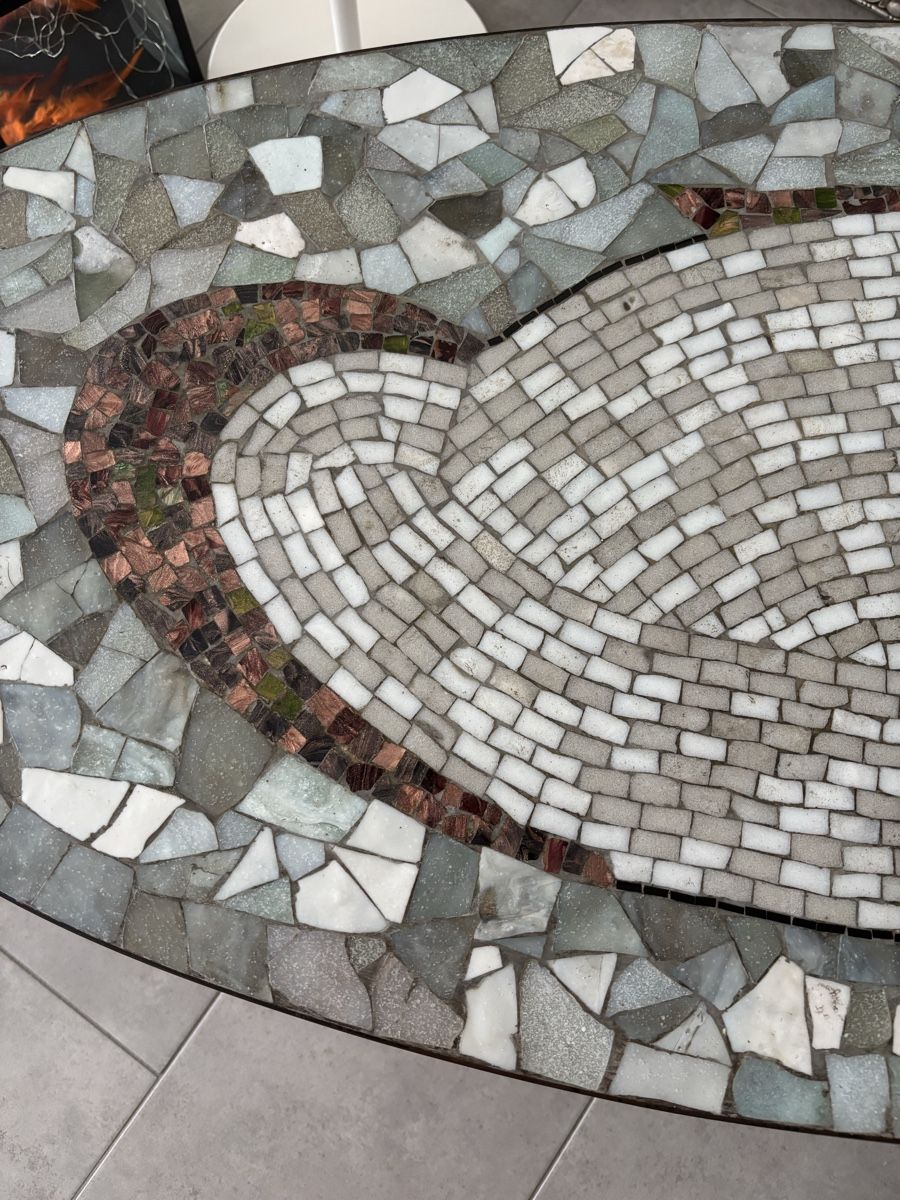 Tische: Table basse ovale mosaïque vintage – Gebraucht aus Collombey von san_yr8h 3
