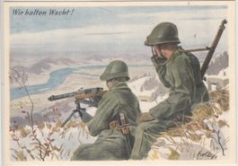 Einheitskarte 2.Wk Grenztruppen Wir Halten Wacht No3Kat.50.-
