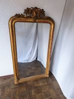 Antiker Barock Spiegel im Holzrahmen vergoldet 153x83cm