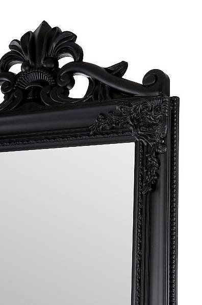 Specchi: Barocker Standspiegel mit Ornamenten "Xarpul", schwarz – Nuovo e nell'imballaggio originale da Flawil venduto da vivalacasa 2
