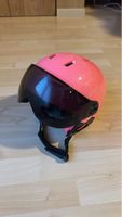 Skihelm mit Visier in Pink