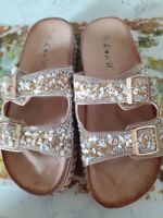 Luv'ii Sandalen Grösse 40 Roségold mit Strasssteinen