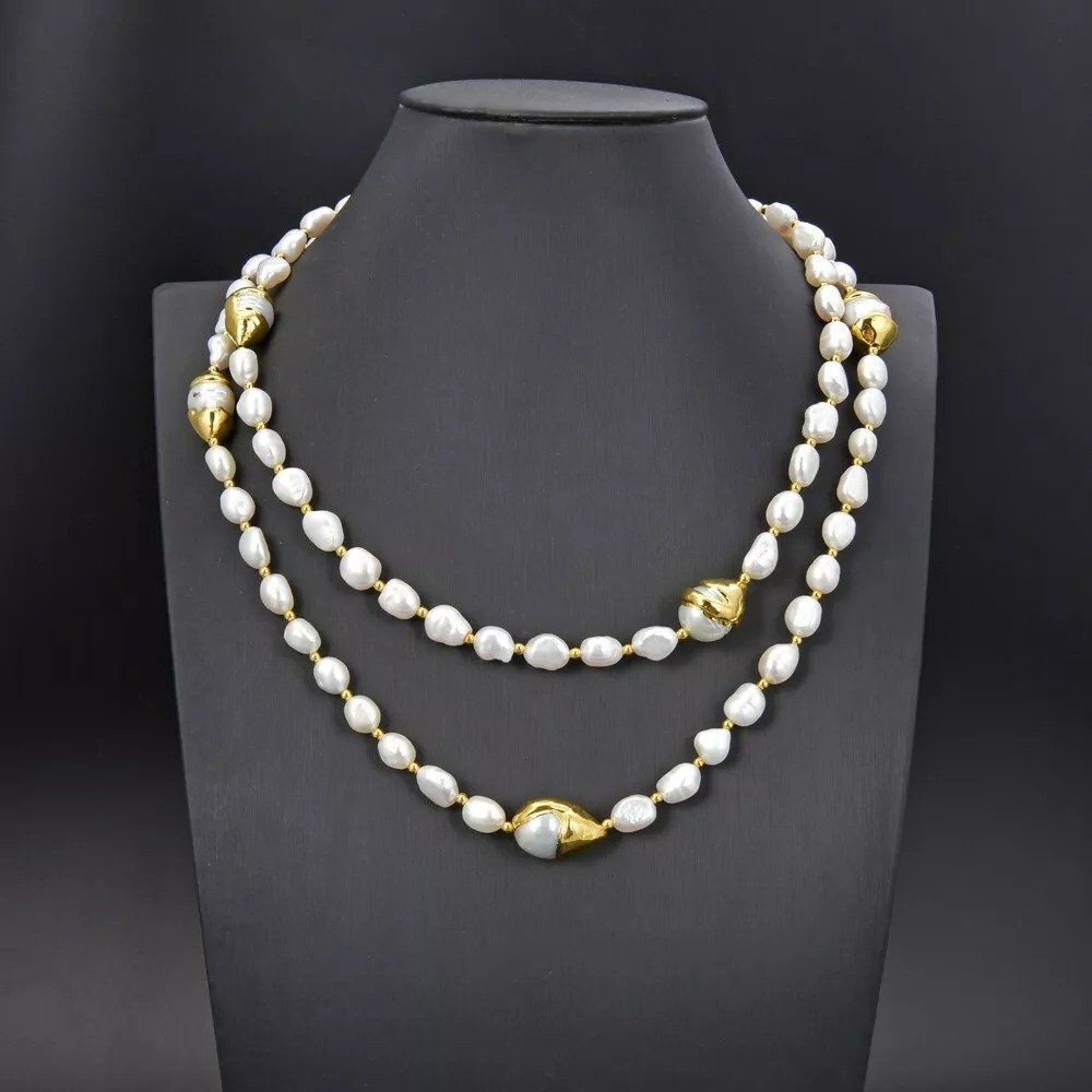 Ketten: 106 cm Weiss Lua Perlenkette Echt Collier Perle Halskette – Neu (gemäss Beschreibung) aus Prilly von ilyria73 7