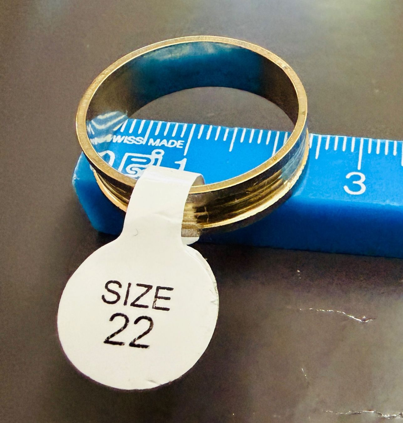 Anelli: Edelstahlring, Gold/Silber Design - Grösse 22 – Nuovo (secondo la descrizione) da Dietikon venduto da Emoruk 4