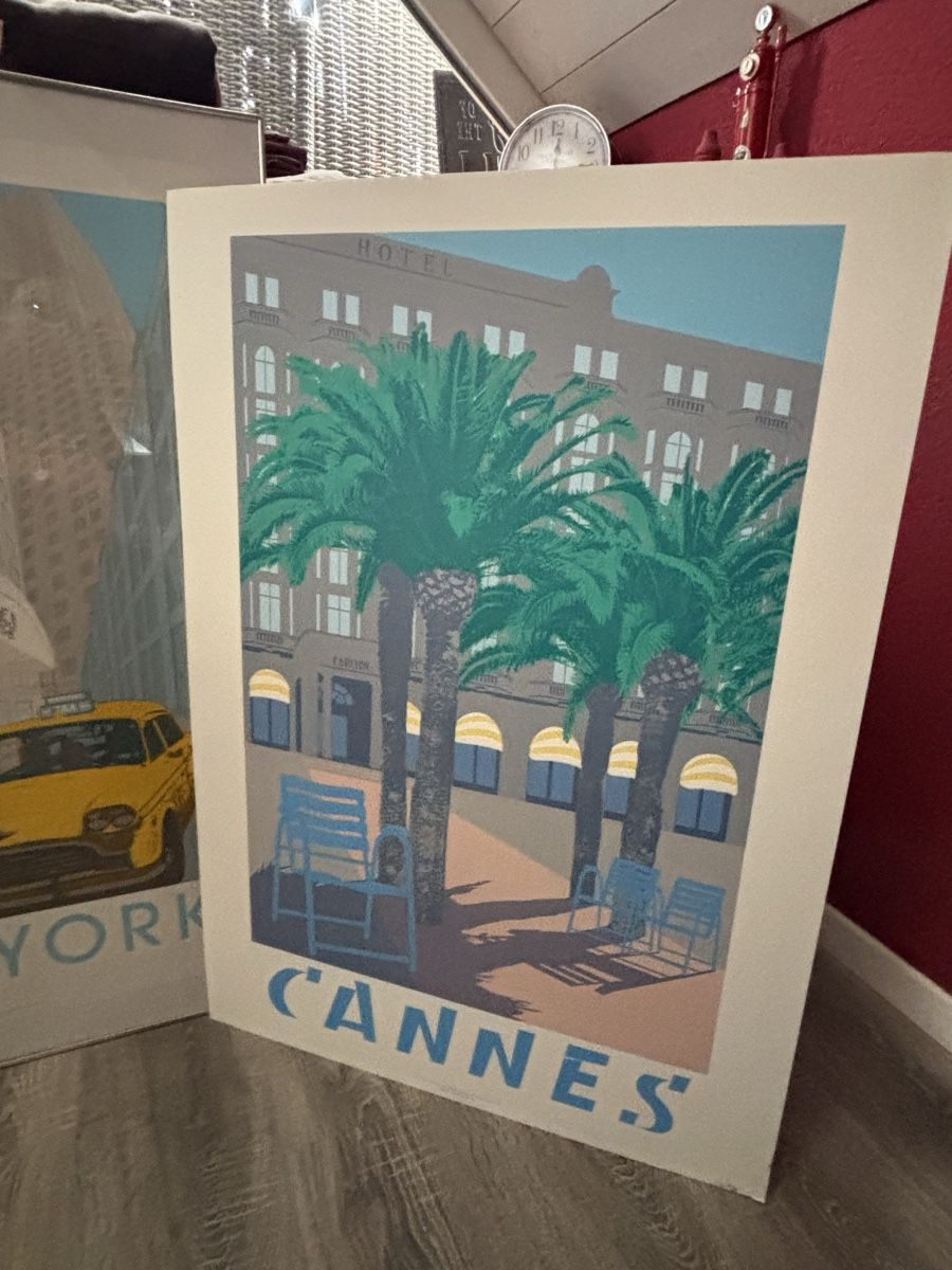 Poster & Bilder: Original Silkscreen Poster, Quentin King, 1983 “ CANNES” – Neu (gemäss Beschreibung) aus Biel/Bienne von CuriousCat 1