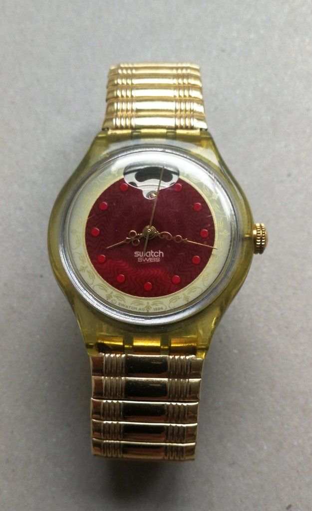 Swatch Orologi: Swatch-Uhr Automatic mit Flexband – Usato da Goldau venduto da Ejidomar