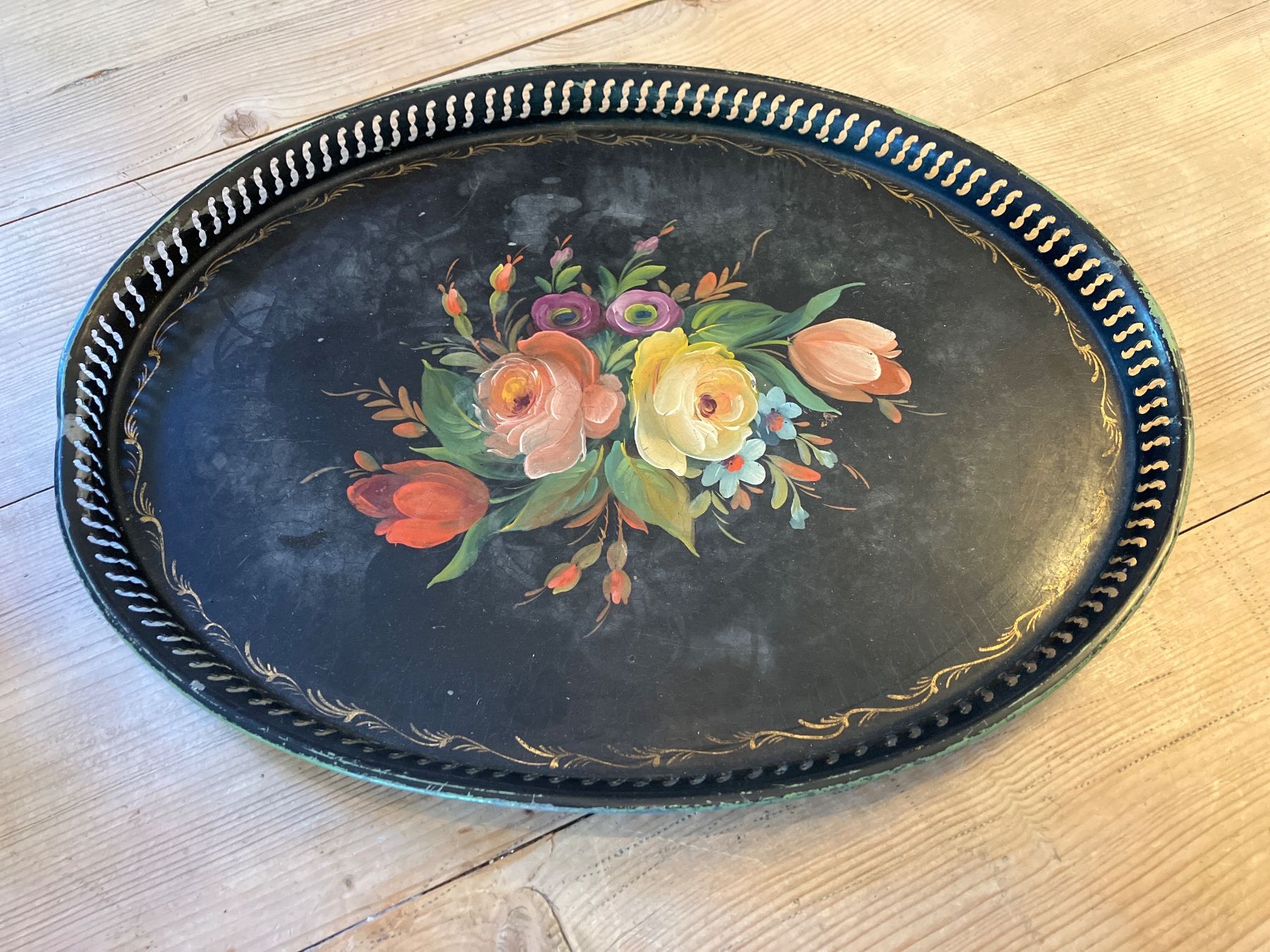 Piatti di portata: Tablet - Serviertablett - Antik - Metall – Usato da Winterthur venduto da pompea