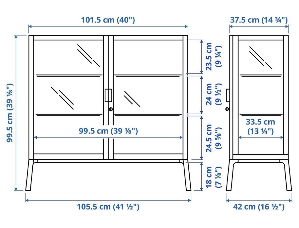 Ikea Vitrinen: Milsbo Glasvitrine schwarz – Neu (gemäss Beschreibung) aus Steinmaur von Naina 1