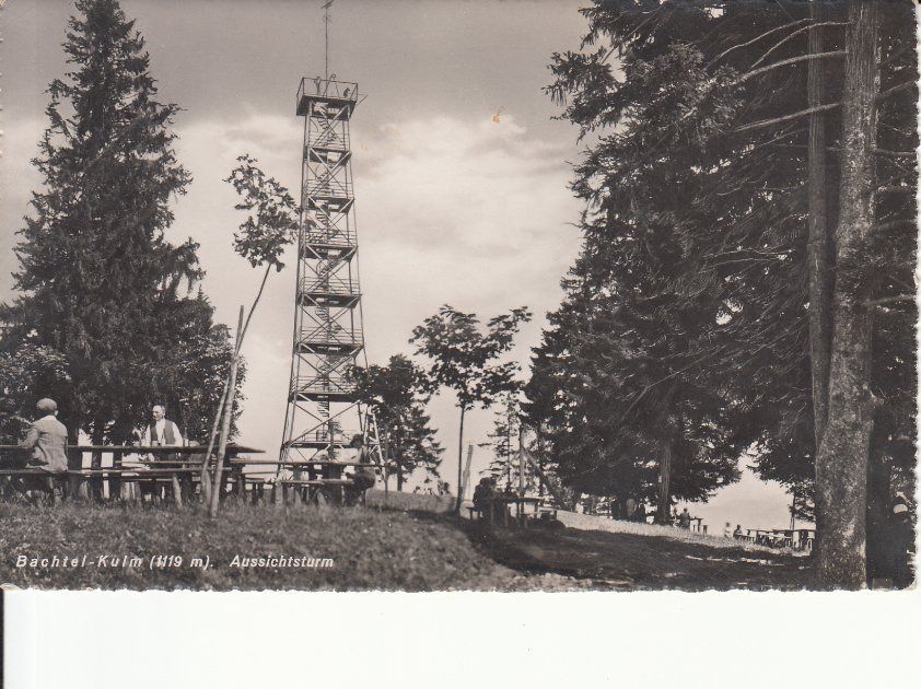 Cartoline postali: Bachtel-Kulm ca. 1950 – Usato da Bürglen TG venduto da StampGraf
