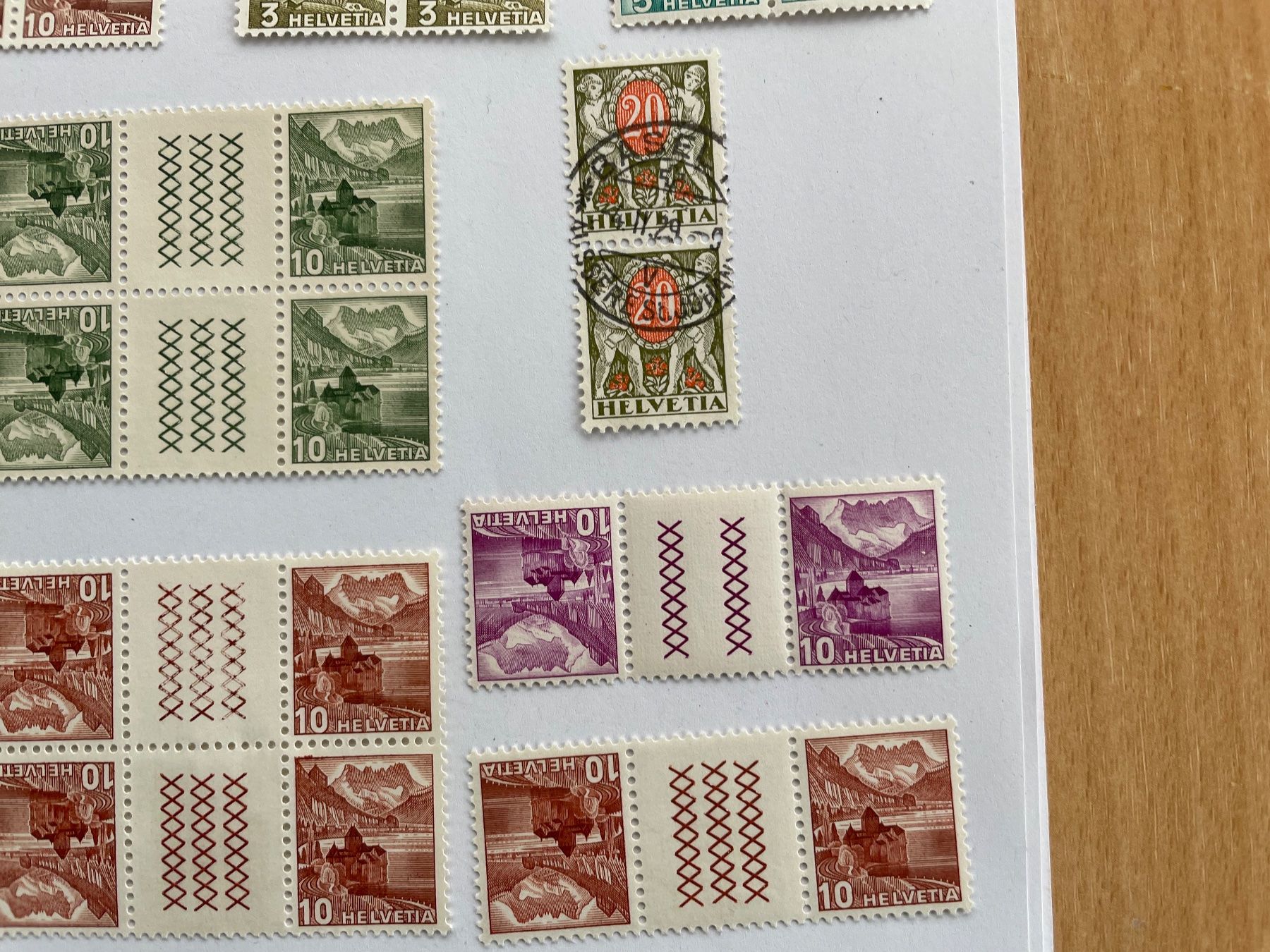 Alle Briefmarken: Paysages** et désarmement ** – Gebraucht aus Sonceboz-Sombeval von Comment2 6