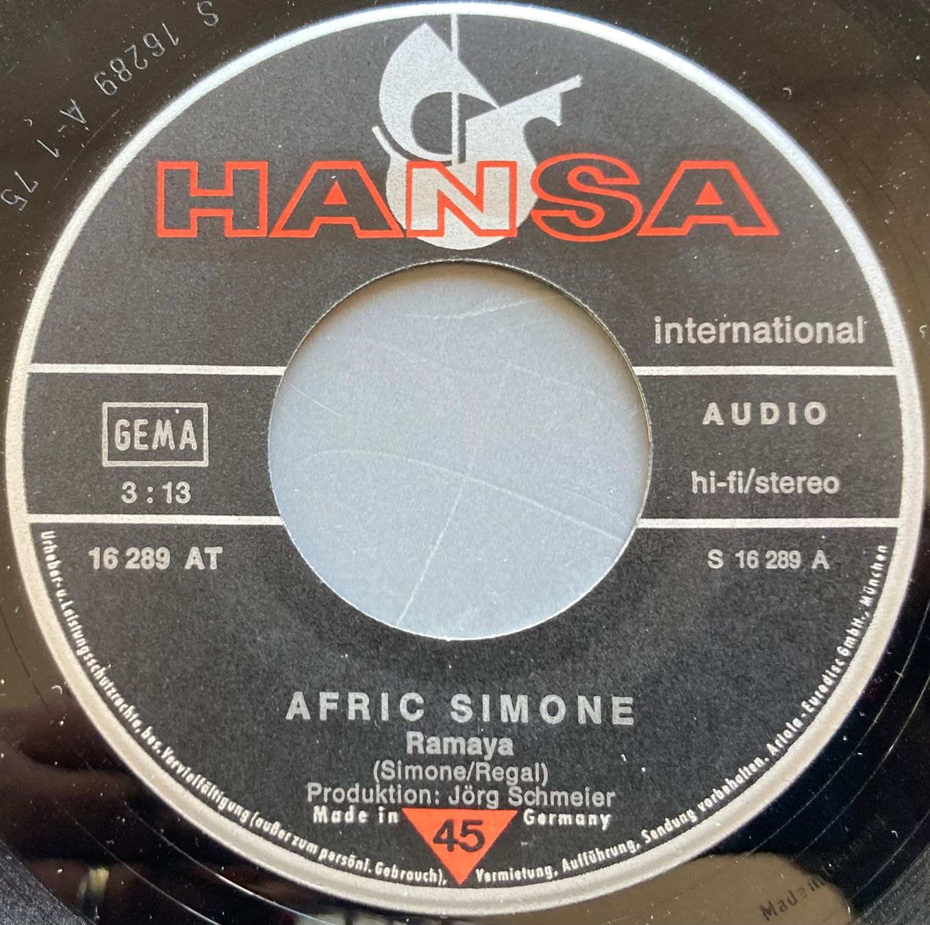 Vinyles: AFRIC SIMONE - RAMAYA – D'occasion à Poliez-Pittet par Newtown-Records 2