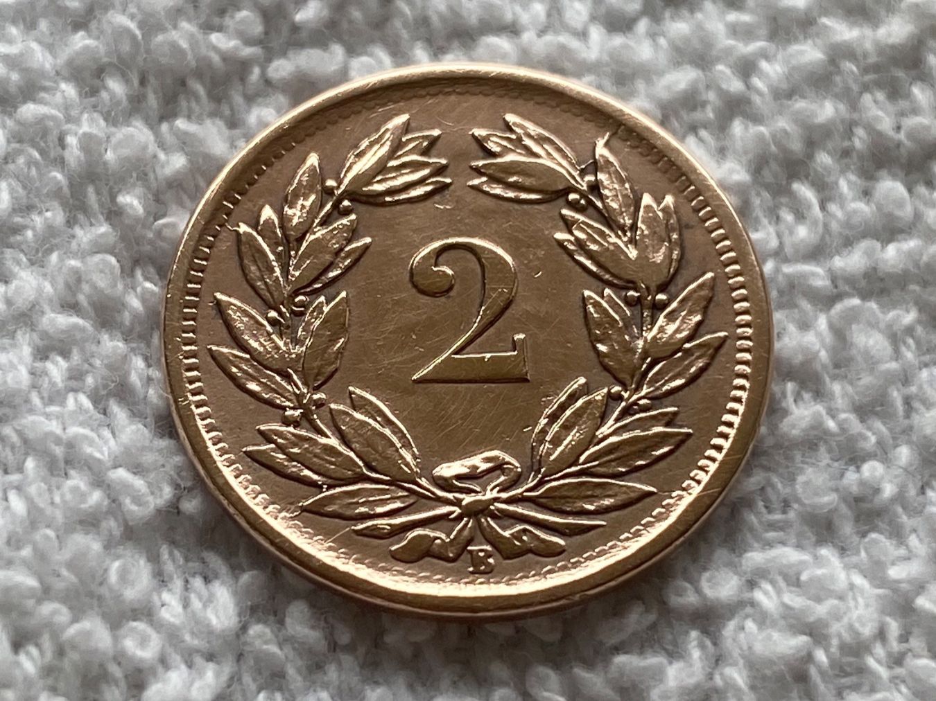 Tutti le monete: 2 centimes/rappen 1886 abart – Usato da Nyon venduto da Ilmi09 1
