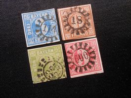 Bayern Mi 2 ll/4-5/9 - 1850 - Lot 977