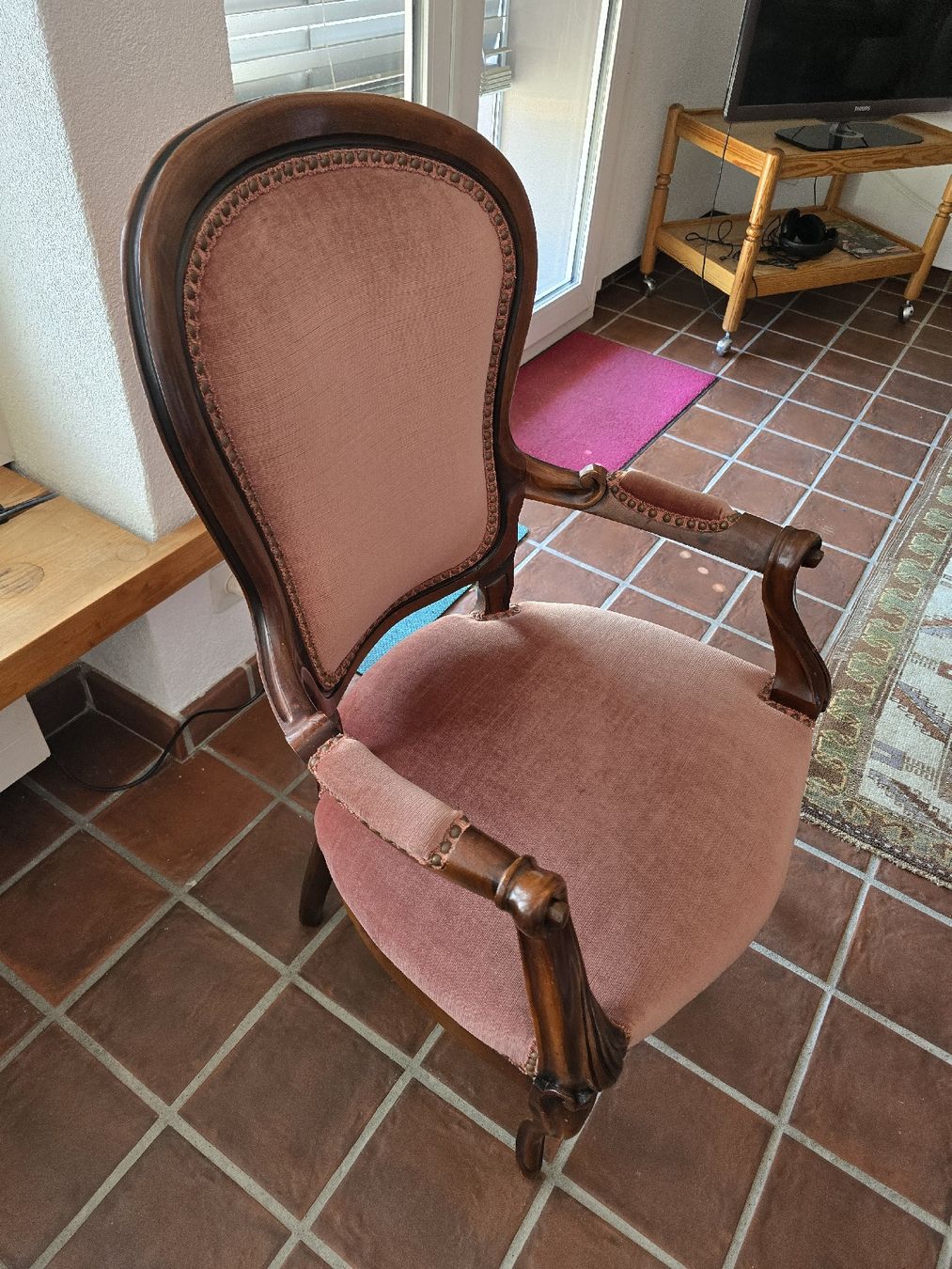 Poltrone: Polsterstuhl im Biedermeier-Stil – Usato da Würenlos venduto da Lea.Maria.Hotz