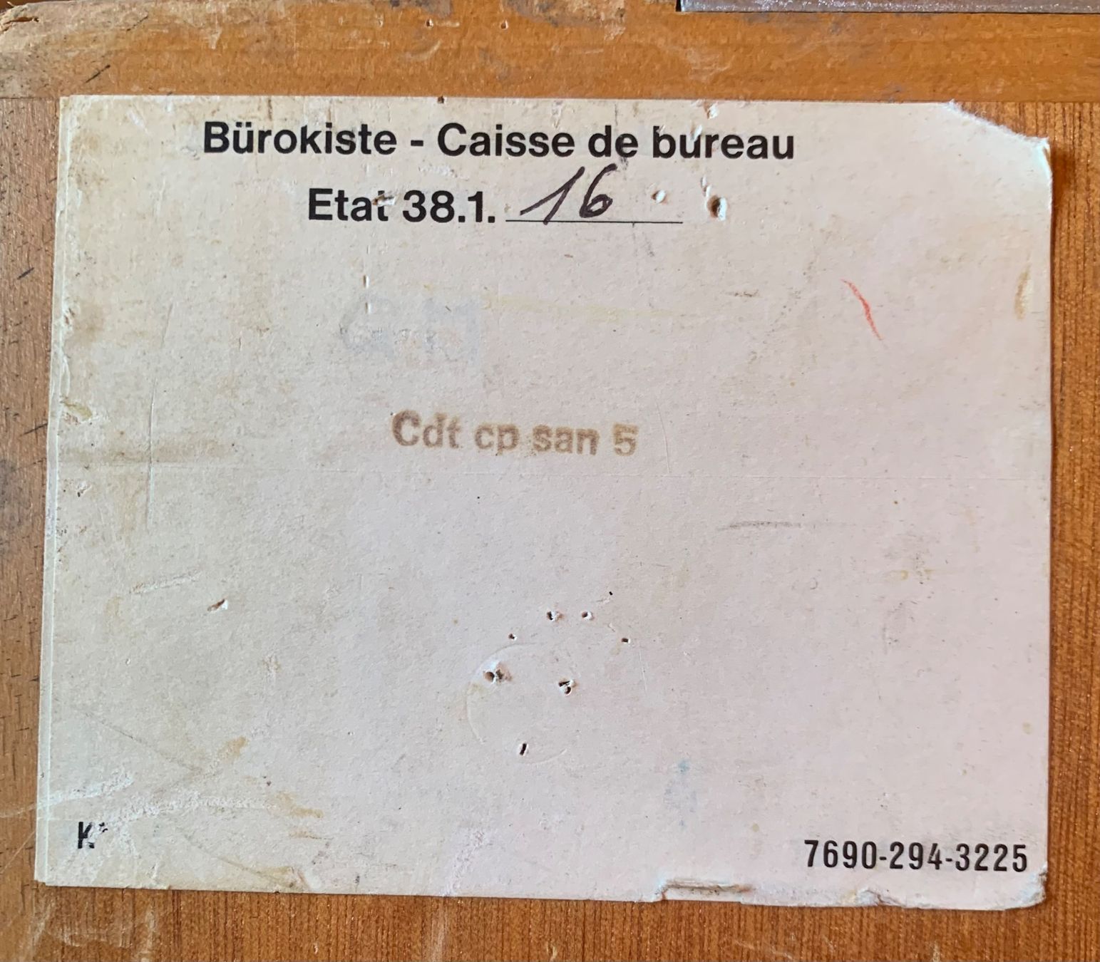 Casse di trasporto: Bürokiste der CH Armee – Usato da Goldingen venduto da Bergler012 8