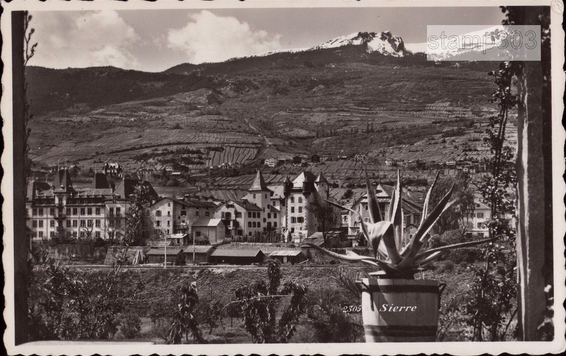 Cartoline postali: AK 1948 Sierre – Usato da Eggersriet venduto da glasshouse3egg