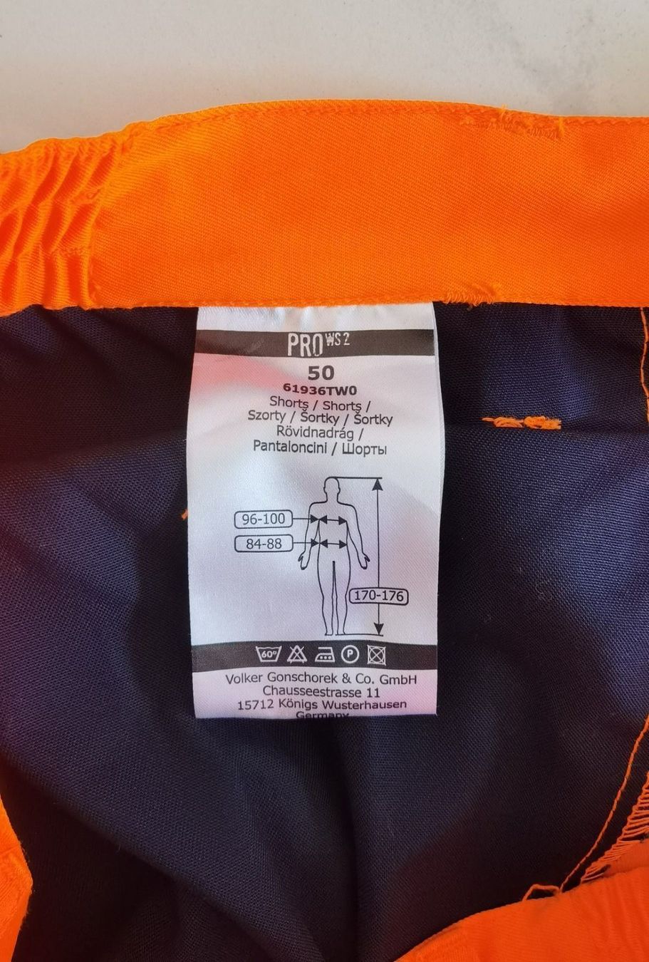 Hosen: Qualitex PRO Warnschutz Arbeitsshorts Gr. 48 – Neu und originalverpackt aus Uerkheim von Kaufoption 5