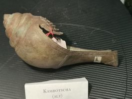 Antike Füllhorn Bronze Kambodscha Thailand 12./14.Jhd L=23cm