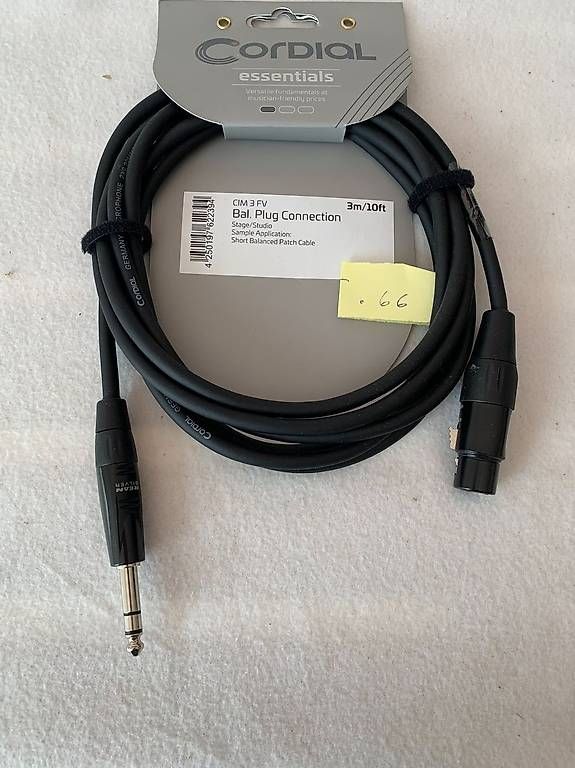 Cavi: CORDIAL CIM 3 FV - Studiokabel, 3m .66 – Usato da Schötz venduto da amore14 4