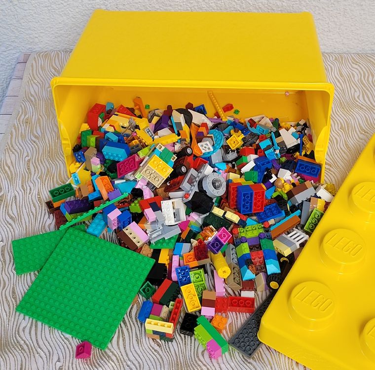 💛 Lego und Legobox Gesamtgewicht INKLUSIVE BOX! 1.6kg (Gebraucht) in ...