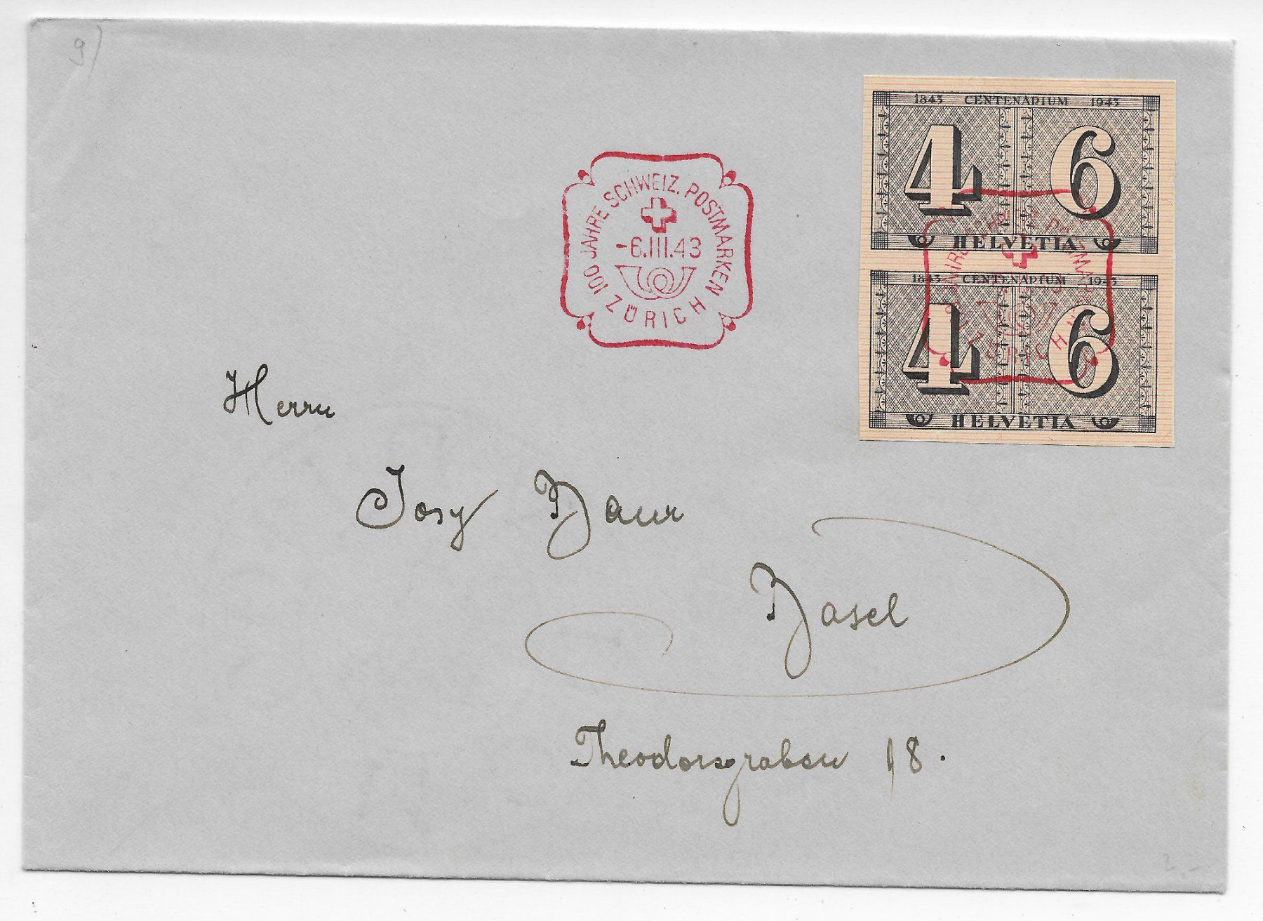 Alle Briefmarken: Expressbrief Tag der Briefmarke 1945 – Gebraucht aus Hefenhofen von Richsalz