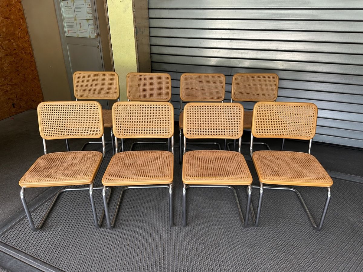 Thonet Sedie: Fauteuils THONET 81 rotin et métal ensemble – Usato da Thierrens venduto da Bigla 2