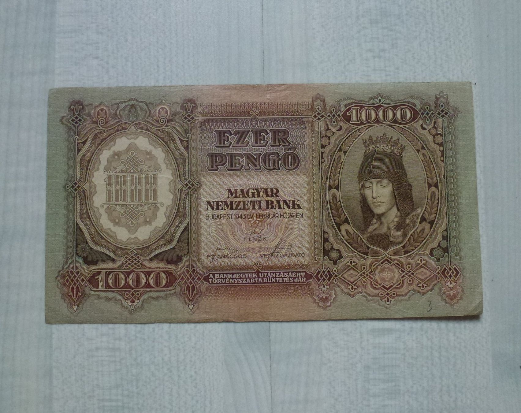 Banconote: Ungarn ++ 1000 Pengo 1943 – Usato da Walkringen venduto da Casablanca777