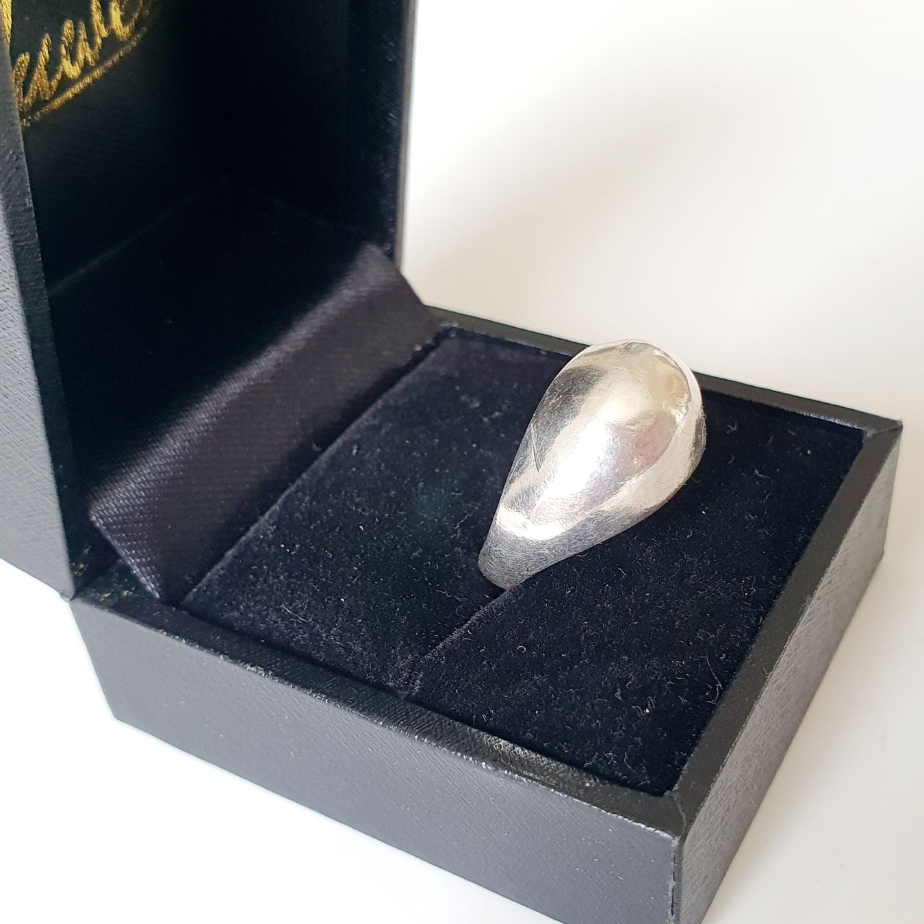 Anelli: Statement-Ring, Retro Ring 925 Silber,  Gr 17,9 mm – Usato da Kreuzlingen venduto da Wunderkiste123 4