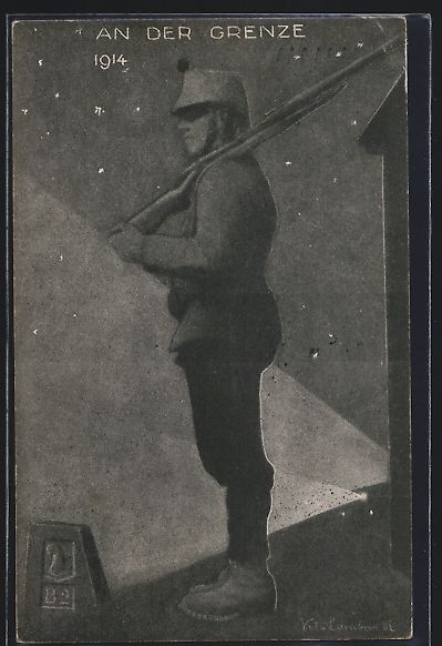 Foto, Lettere & Cartoline: Schweizer Soldat in Uniform auf Wachtpos – Usato da Berlin venduto da bartko-reher