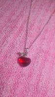 Collier pendentif coeur rouge Swarovski