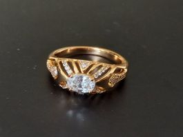 Vergoldet Ring, Grösse 9 (59.5)