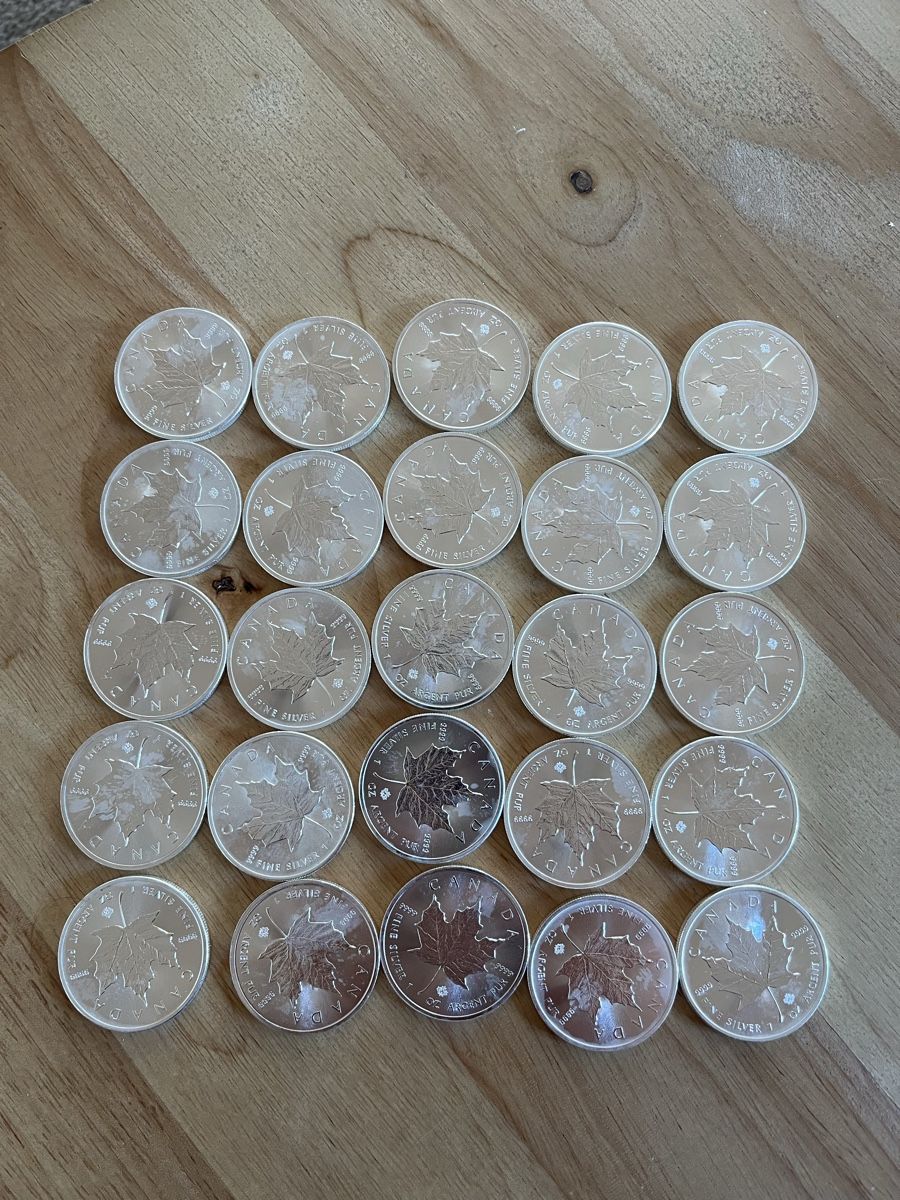 Tutti le monete: 25 Unzen Maple Leaf Feinsilber – Usato da Arbon venduto da luk_h2cc 1