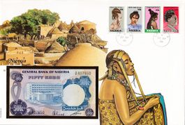 Grosser Banknotenbrief  NIgeria 1985