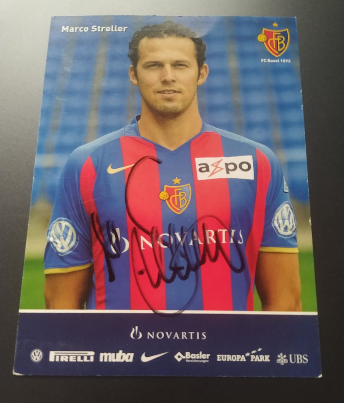Autografi: Benj. Huggel+Marco Streller, original signiert – Usato da Biel/Bienne venduto da Ruediw 1