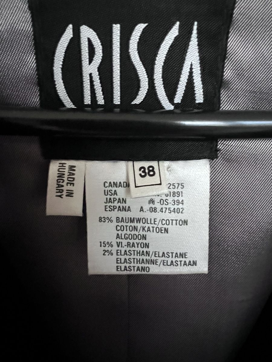 Completi & Tailleur: Longblazer aus Samt von Crisca, Gr 38 – Usato da Remigen venduto da lsp02 5