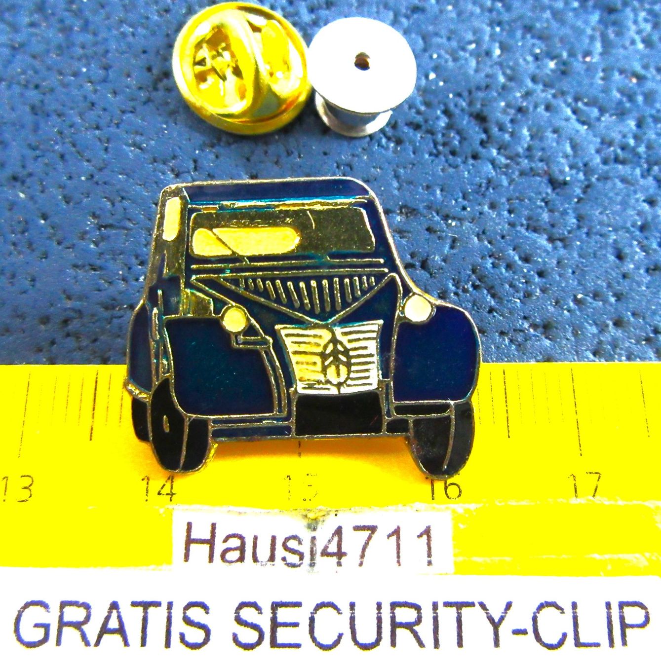 Citroën Placchette & Badge: 2CV CITROEN AUTO PIN GLASIERT MIT SECURITY-CLIP – Usato da Ettingen venduto da Hausi4711