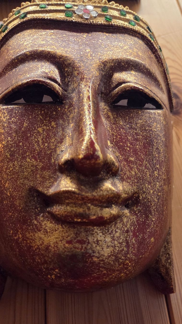 Maschere: Buddha Wandmaske aus Holz  – Usato da Rehetobel venduto da hobirot01 4
