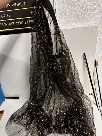 Schwarzer Tüllrock mit goldenen Sternen - Neuwertig ✨